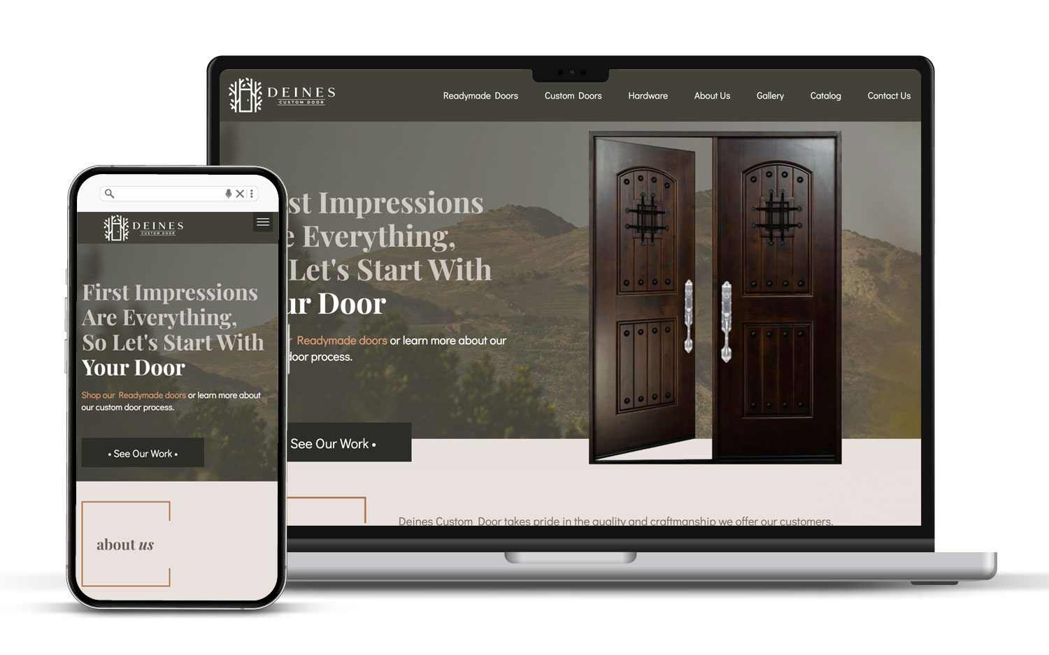 Deines Custom Door Fort Collins Website Design