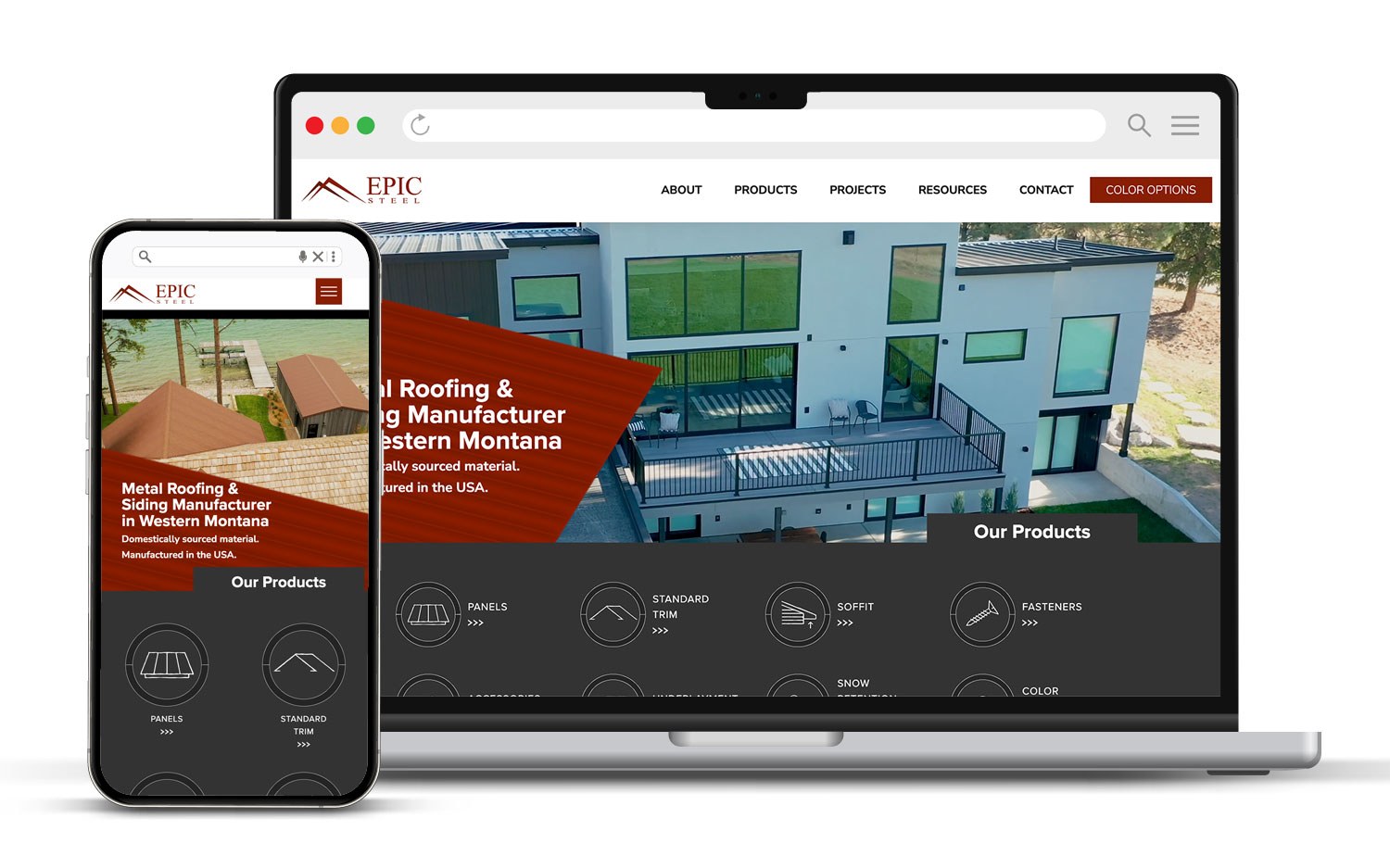 Epic Steel Fort Collins Website Design